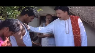 Vishnuvardhan Caught Worker Romancing in Field | Soorappa Kannada Movie Part-1