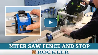 Miter Saw Fence with Micro-Adjust Stop