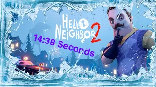 Hello Neighbor 2 beta 1.1 speedrun 14:38 seconds ( full game, no comment)