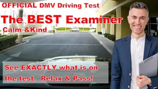 DMV Road Driving Test - I got the BEST Examiner! - Relax & Pass