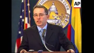 Excerpts of presser by President Uribe