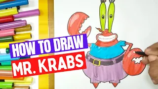 How to Draw Mister Krabs / Spongebob Squarepants / Drawing Tutorial