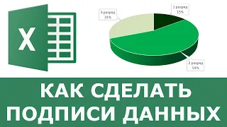 Как сделать подписи данных в диаграмме в Excel