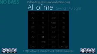 All of Me (140 bpm) NO BASS : Backing Track