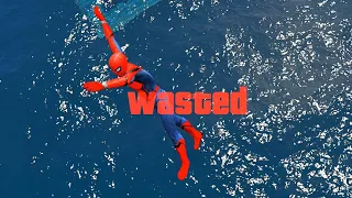 GTA 5 Epic Wasted | Spider-Man Jumps/Fails ep.93 (Funny Moments)