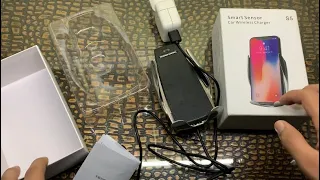 Smart Sensor Car Wireless Charger S5 Unboxing & Review!