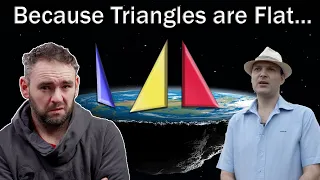 Nathan Oakley claims I've proven Flat Earth with triangles