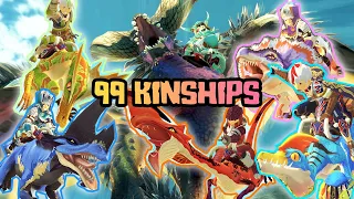 99 KINSHIP SKILL ANIMATION COMPILATION (OUR MONSTIE ONLY) AS NOV 7 2021 - MONSTER HUNTER STORIES 2
