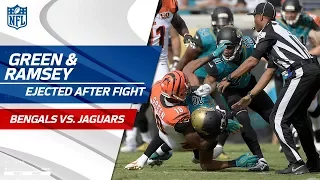 A.J. Green & Jalen Ramsey Ejected After Fight in the First Half | Bengals vs. Jaguars | NFL Wk 9