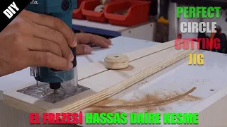 El Frezesi Ayarlanabilir Daire Kesme Aparatı - How to make Adjustable Circle Cutting for Jig Router