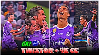 Cristiano Ronaldo Vs Juv Twixtor - Best 4k Clips + CC High Quality For Editing 🤙💥 #part7