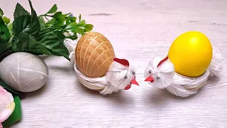 SUPER DIY❤️ Chicken with egg - great idea for crafts, kitchen decor or Easter gift. This is so cute!