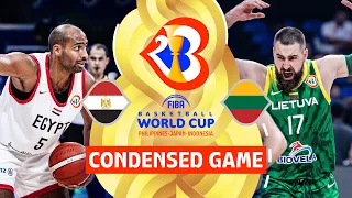 Egypt 🇪🇬 vs Lithuania 🇱🇹  | Condensed Game | FIBA Basketball World Cup 2023