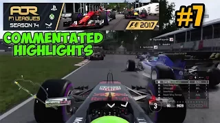 F1 2017: AOR PS4 F1 Season 14 | Round 7 - Canada