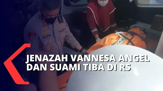 Jenazah Vannesa Angel dan Suami Tiba di RS Bhayangkara Polda Jawa Timur