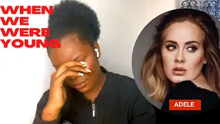 First time reaction to ADELE (When we were young)