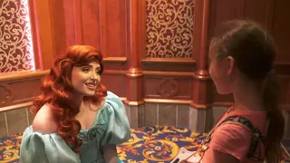 Makana meets Ariel - Meet and Greet - Disneyland - Fantasy Faire’s Royal Hall - June 2022