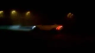 BMW M3 E92 acceleration at night