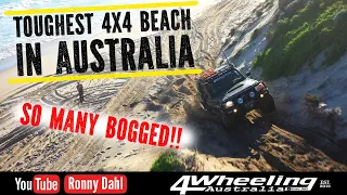 TOUGHEST 4x4 BEACH IN AUSTRALIA, so many bogged!