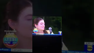 Lorde performing Solar Power on Good Morning America