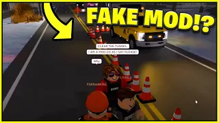 Trolling PRIVATE SERVERS as a FAKE MODERATOR in ERLC! (Emergency Response Liberty County)