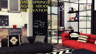 The sims 4 Speed Build || Oasis Springs Agave Abode Renovation