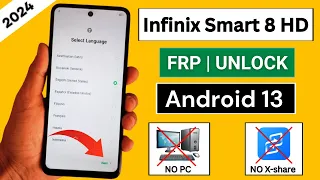 Infinix Smart 8 HD Frp Bypass Android 13 | Infinix (X6525) Unlock Account Account Lock | Without PC