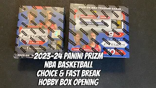 2023-24 Panini Prizm NBA Basketball Choice & Fast Break Hobby Box (Unboxing & Review)