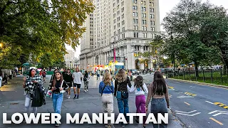 NYC Walk : World Trade Center to Wall Street & Chinatown in October 2022
