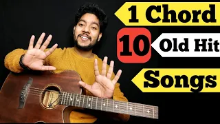 1 Chord 10 Old Hit Songs | 1 Chord 10 Songs | Easy Guitar Songs For Beginners | Acoustic Awadh Boy