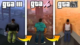 Прыжки с самых высоких зданий в играх GTA !!!