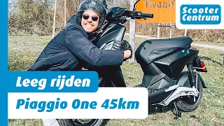 ACTIERADIUS RIJTEST - PIAGGIO ONE 48V 29AH 45KM  - WE RIJDEN HEM LEEG, EN DIT IS WAT ER GEBEURD!?