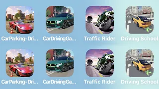 Car Parking Driving School, Car Driving Games, Traffic Rider and More Car Games iPad Gameplay