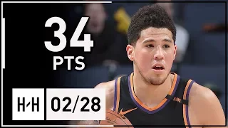 Devin Booker Full Highlights Suns vs Grizzlies (2018.02.28) - 34 Points, CLUTCH!