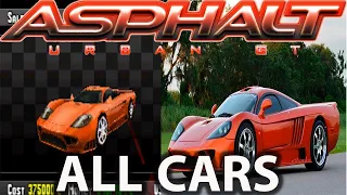 Asphalt Urban GT- All Cars - Gameloft - 2021