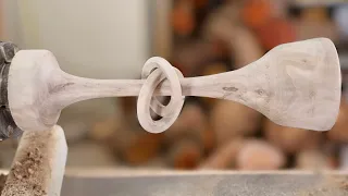 Wood Turning Impossible Connected Rings