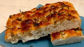 Quick & Easy Sourdough Focaccia;  Crispy & Soft