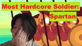 Viva Catuber reacts to - Most Hardcore Soldier: Spartan - The Infographics show