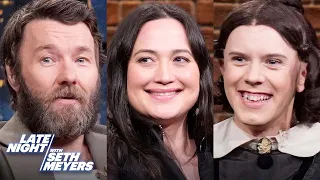 Joel Edgerton, Lily Gladstone, Cole Escola | Late Night with Seth Meyers