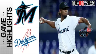 Miami Marlins vs Los Angeles Dodgers HIGHLIGHTS [TODAY] September 06, 2023 | MLB 2023