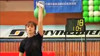 Ksenia Dedyukhina - kettlebell snatch in 2008 / Ксения Дедюхина - рывок гири 24 кг в 2008 году