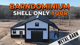 Metal Barn Tour | Custom Barndo Shell in Texas | WolfSteel Buildings