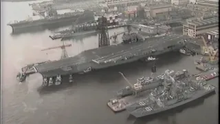 USS Kitty Hawk (CVA-63) WHYY 12 (PBS) Philadelphia Naval Shipyard (1988)