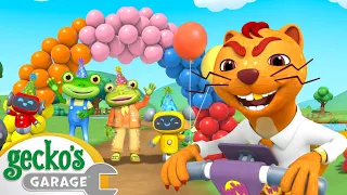 Balloon Race | Gecko's Garage | Trucks For Children | Cartoons For Kids