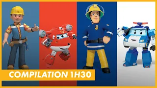 COMPILATION 1h30 : Super Wings, Robocar Poli, Bob le bricoleur et Sam le pompier - CANAL+kids