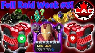 Lucky Treasure Chest Finally? Full Rewards + New Rank 2! RAID Week #3 7-Star Rank 1 Ironman! - MCOC