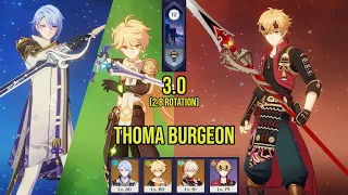 C3 THOMA Burgeon (w/ C0 AYATO) | 3.0 Spiral Abyss Floor 12 (2.8 Rotation) | Genshin Impact