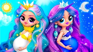 Celestia e Luna se tornam mamães! 30 DIYs para LOL OMG