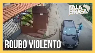 Bandidos violentos roubam carro e agridem motorista em São Paulo