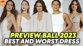 PREVIEW BALL 2023 BEST DRESS AND WORST DRESS OF CELEBRITIES! | PREVIEW